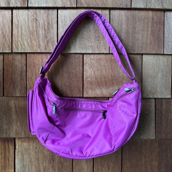 NWOT LUG Large Lightweight Purple Boomerang Bag - Picture 4 of 9